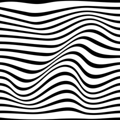 Pattern wavy zebra lines - 283031426
