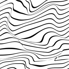 Pattern wavy zebra lines - 283031434
