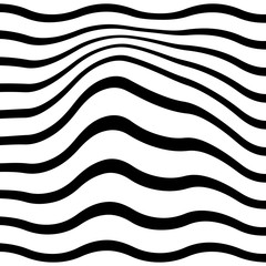 Pattern wavy zebra lines - 283031858