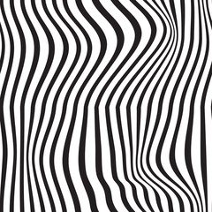 Pattern wavy zebra lines - 283032047