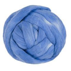 Sky blue big ball of yarn isolated on a white background
