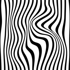 Pattern wavy zebra lines - 283033251