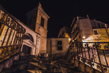 A baroque style church Santa Maria dell' Itria in ancient town Ragusa in Sicily, south Italy