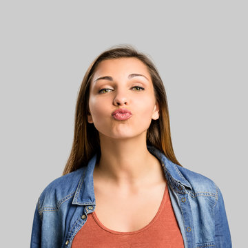 Sending a kiss