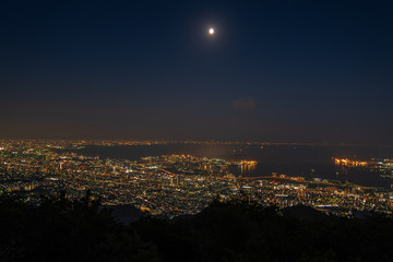 Fototapeta premium Night view of Kobe, Hyogo