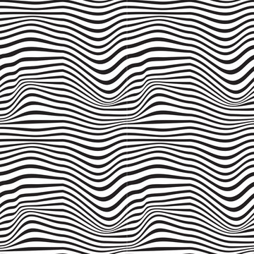 Pattern wavy zebra lines