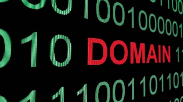 Domain text over binary data concept