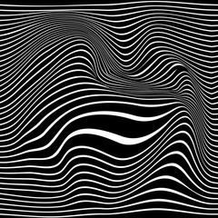Pattern wavy zebra lines - 283036479