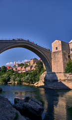 Fototapeta na wymiar Mostar old bridge.Bosnia Herzegovina