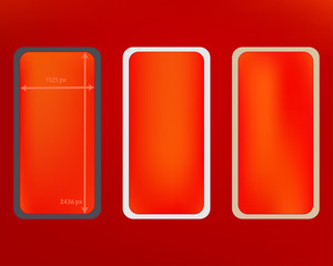 Mesh, red colored phone backgrounds kit.