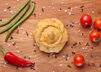 food for cafe menu cover pie