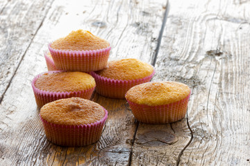Sweet donuts with icing sugar