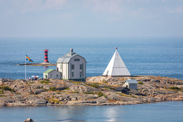 Kobba Klintar, an old pilot station in Aland archipelago with cafe and museum. Picturesque...