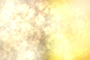 Obraz premium Abstract bright spring or summer landscape texture with natural brown bokeh lights and yellow circular lights with sunshine and stars. . Autumn or summer background with copy space.