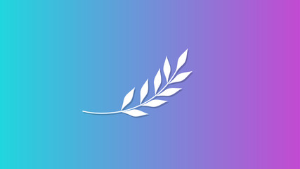 Vector leaf icons. Leaf symbol for your web site design, logo, app, UI. White Leaf icon, cloud shape.