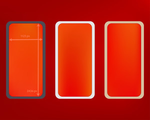 Mesh, red colored phone backgrounds kit.