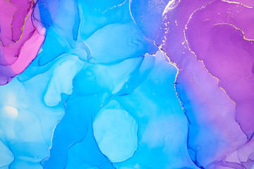  Abstract colorful background, wallpaper. Mixing acrylic paints. Modern art. Paint marble texture. Alcohol ink colors  translucent