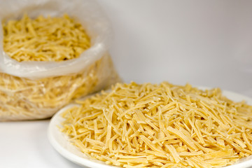 Handmade Noodles. from Traditional Turkish Cuisine