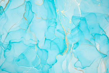  Abstract colorful background, wallpaper. Mixing acrylic paints. Modern art. Paint marble texture. Alcohol ink colors  translucent