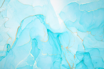  Abstract colorful background, wallpaper. Mixing acrylic paints. Modern art. Paint marble texture. Alcohol ink colors  translucent