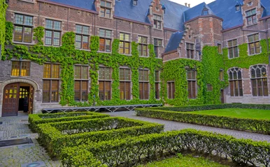 Foto op Canvas Antwerp, Belgium - April 28, 2019 - The University of Antwerp (Universiteit Antwerpen) is one of the major Belgian universities located in the city of Antwerp, Belgium. © Jbyard