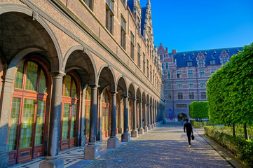 Antwerp, Belgium - April 28, 2019 - The University of Antwerp (Universiteit Antwerpen) is one of...