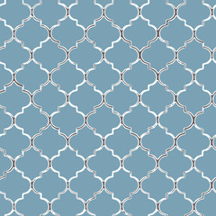 Fototapeta premium Vector seamless pattern of mozaic. Moroccan-inspired tiles