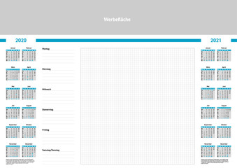 Schreibtischunterlage 2020