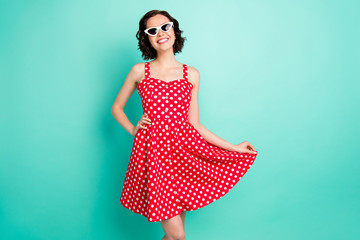 Photo of charming attractive nice cute woman having left for traveling foreign countries while...