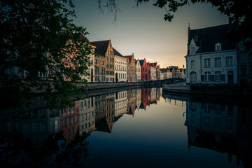 Sunset in Bruges