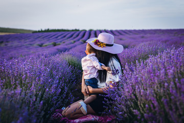 people on beauty lavender summertime