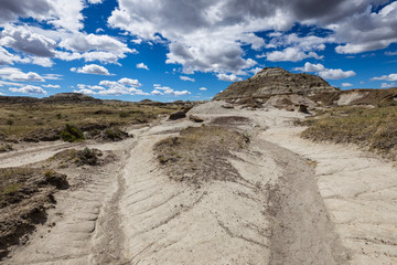 The Badlands of Albert in Canada