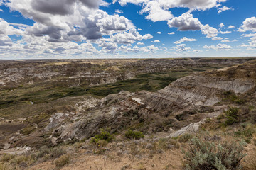 The Badlands of Albert in Canada