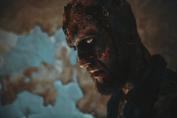 horror zombie man