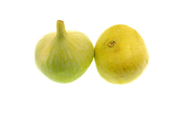 organic figs isolated on white background