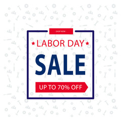 Labor day sale on tool white background, minimal style.