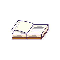 textbook open supply isolated icon