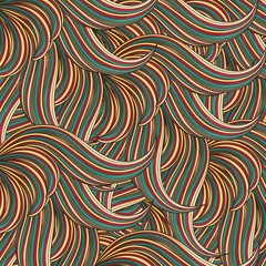 seamless pattern with lines and circles