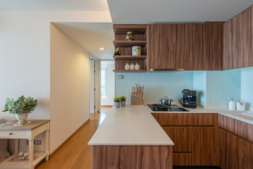 Modern, bright, clean, kitchen interior 