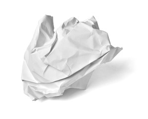 Naklejka premium paper ball crumpled garbage trash mistake