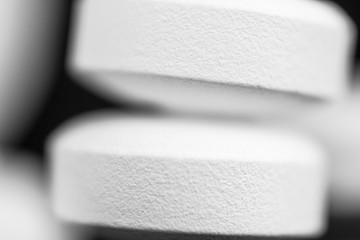 close up of pills 