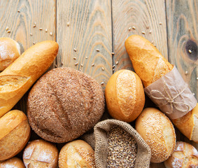 Assortment of baked bread