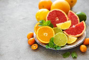 citrus fresh fruits