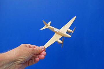 wooden toy plane