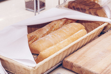 delicious breakfast at the hotel. Buffet