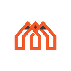 abstract pencil line geometric education vector