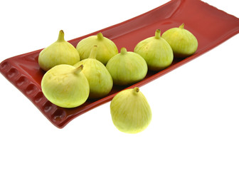 organic figs isolated on white background