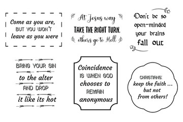 Christian sayings. Bible verses vector quote for typography and Social media post