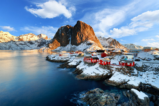 Landscape of Norway lofotens - hamnoy