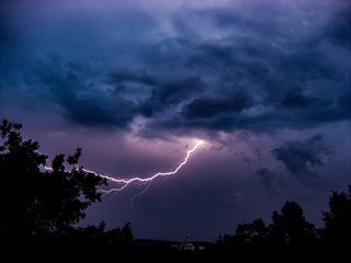 Evening full of lightnings!  (Lviv, Ukraine)